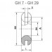 GH 7 - Ввод кабельный резиновый упак {100шт}