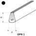 OPN-1 - П-образный профиль для защиты кромок, ПВХ, чёрная, рул {50м}