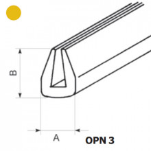 OPN-3 YL - Защита кромки (окантовка) ПВХ [желтый] рул {50м}