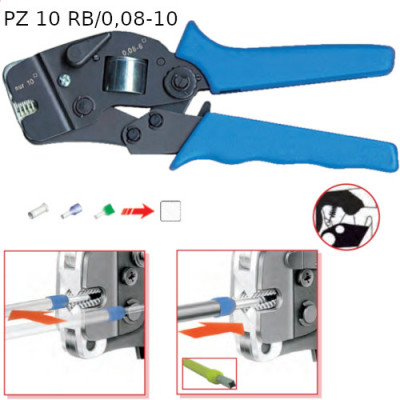 PZ10RB/0,08-10 - Инструмент зажимной ручной для кабельных наконечников шт