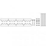 M-2/10TN - Модуль шин монтажных, комплект компл
